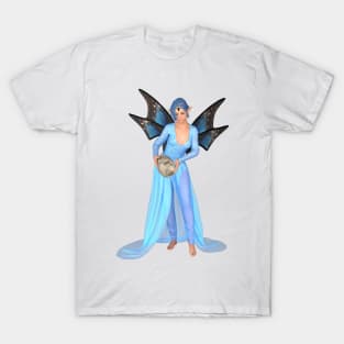 Aquarius woman girl fairy faerie elf water carrier T-Shirt